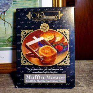 Wolferman's MUFFIN MASTER English Muffin Splitting Tool Slicer NOB